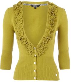 LOVE Diy Cardigan, Fav Color, Cute Cardigans, Ladies Clothes, Green Cardigan, Fashion Victim, Sweater Coats, Latest Fashion For Women, Jumpers For Women