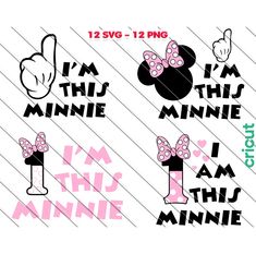 i'm this minnie mouse svg cut file