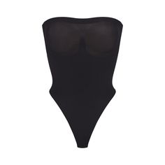 SEAMLESS SCULPT STRAPLESS THONG BODYSUIT | ONYX Strapless Shapewear, Lil Tjay, Clothes Wishlist, Wireless Bras, Build A Closet, Side Stitch, Bra Cup Sizes, Black Seamless, Cotton Bras