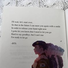 bts quotes lyrics One Man Army Quotes, Butterfly Bts Lyrics, Let Go Lyrics, Letting You Go Quotes, Let It Go Lyrics, Bts Military, Waiting Quotes, Ideas Sketch, Hard To Say Goodbye