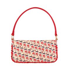 Trendy Rectangular Bag With Hello Kitty Print, Casual Red Hello Kitty Print Bag, Trendy Pink Bag With Strawberry Print, Casual Rectangular Bag With Strawberry Print, Affordable Strawberry Print Rectangular Bag, Flat Pouch, Diet Coke, Mini Pouches, Small Pouches