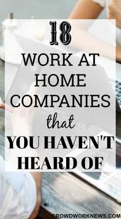 18 Work from Home Companies That You Haven't Heard Of Work From Home Careers, Work From Home Companies, Business License, Legit Work From Home, Data Entry Jobs, Online Jobs From Home, Money Making Jobs, Work From Home Opportunities, Women Of Faith