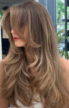 Butterfly Cut, Honey Brown Hair, Hair Cut Ideas, Long Bob Haircuts, Haircuts Straight Hair