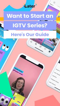 three smartphones with the text how to create a successful ictv video series