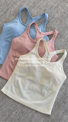 Running Tops For Women, Where To Buy Tank Tops, Preppy Tops For School, Preppy Clothes Ideas, Cute Outfits Athletic, Lululemon Workout Outfits, How To Make A Tank Top, Running Outfits For Women Summer, Cute Clothes To Buy