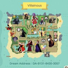 an image of a map with many different characters in the middle and one on top