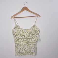 Francesca’s Collections Linen Floral Print Tops 84% Rayon 16% Linen With Lining 100% Polyester Spaghetti Strap Adjustable Yellow Size Xl Floral Print Blouses, Floral Print Tops, Print Blouse, Print Tops, Spaghetti Strap, Spaghetti, Floral Print, Top Blouse, Floral Prints