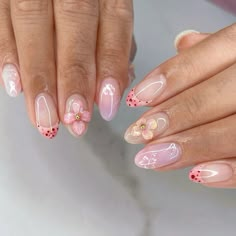 Summer, pink, flowers, nail inspo, gel nails, floral nails. 3d Builder Gel Nails, Nail Inspo For Summer 2024, 3d Gel Nail Art Short Nails, 3d Nails Summer, Summer 3d Nails, 3d Gel Flower Nails, Classic Summer Nails, Gel Nails Floral, 3d Summer Nails