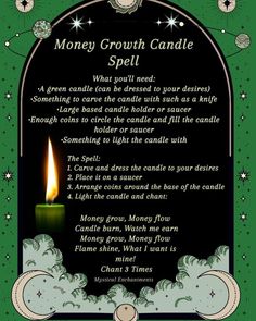 CO Mountain Witch on Instagram: “THURSDAY JUPITER PROSPERITY MAGICK! Try this candle spell to bring financial fortune into your life. Dressing the candle with cinnamon and…” Money Candle Spell, Manifestation Spells, Spells That Actually Work, Candle Magic Spells, Good Luck Spells