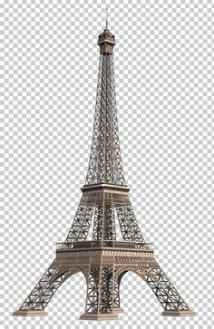 the eiffel tower in paris, france is shown on a clear day with no clouds