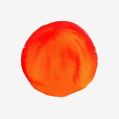 an orange circle is shown in the middle of a white background with red highlights on it