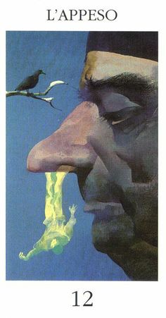 a book cover with an image of a man's face and two birds flying over him