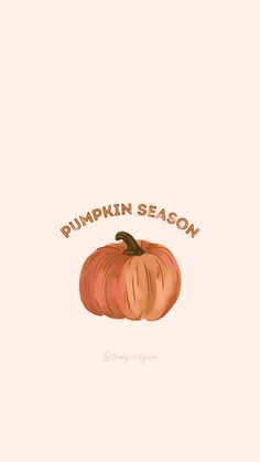 a pumpkin with the words pumpkin season written on it