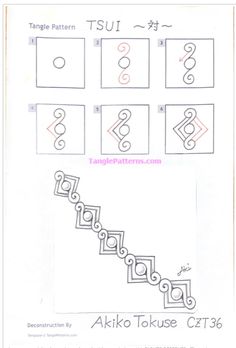 the instructions for how to draw a spiral staircase with numbers and symbols in each section