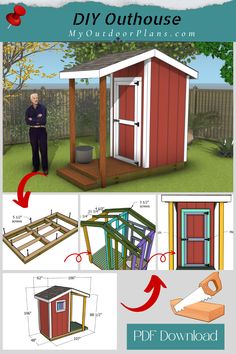 DIY Outhouse with Porch Plans | MyOutdoorPlans