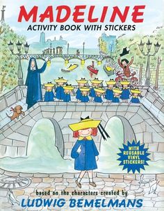 It's playtime with Madeline! This fun-filled collection of reusable stickers, simple puzzles, and pictures to color features Madeline, Pepito, and other beloved Ludwig Bemelmans characters as they frolic in scenic Paris. Gatefold flaps on the front and back covers unfold to reveal full-color, glossy spreads where young readers can creatively place their reusable vinyl stickers. Madeline Book, Ludwig Bemelmans, Quiet Time Activities, Birthday Activities, Ellis Island, Penguin Random House, Online Bookstore, Activity Book, Kids Boxing