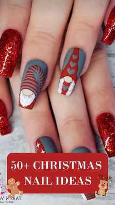 50+ Christmas Nails So Cute, Even Santa Will Be Jealous! 🎄💅 Get holiday-ready with these Christmas Nails that will make your season shine! From classy Christmas Gel Nails to fun Christmas Nails Acrylic, there's a look for every nail lover. 🎅✨ Try Cute Christmas Nails or Christmas Nails Easy if you’re up for a quick, festive DIY. Need some Nagel Inspo? We’ve got you covered with stylish Xmas Nails and Nail Art Noel to make Her Nails stand out. Go bold with Red Christmas Nails or add some sweet... Xmas Nail Designs, Art Noel, Christmas Tree Nails, Candy Cane Nails, Christmas Gel, December Nails, Red Christmas Nails, Tree Nails, Christmas Nails Easy