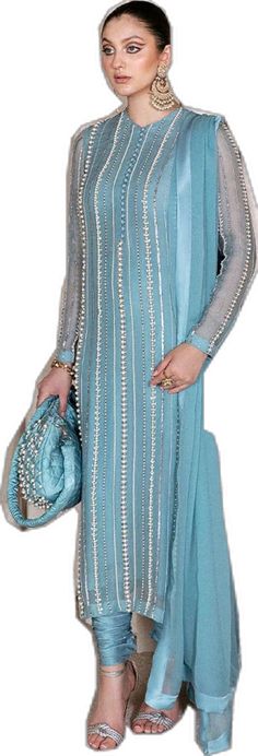 Pearl Outfit, Bridal Women, Outfit Party, Indian Wedding Dress, Women Dresses, Ice Blue, Formal Wear, Indian Wedding, Party Wear