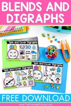 the printable blend and dig worksheet for kids