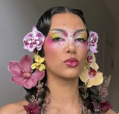 Themed Makeup, Flower Makeup, Creative Makeup Looks, Spring Makeup