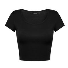 PRICES MAY VARY. Serial Products: We have a series of crop tops, Scoop Neck/Crew Neck/Halter Neck Crop Tank Top, Racer-back Crop Tank Top, Cap Sleeve/ 3/4 Sleeve /Long Sleeve Crop Top and Cami Crop Top. You can find these serial products in our store Lightweight fabric, silky smooth soft feel, skin-friendly and breathable. Scoop neck with cap sleeve design, works perfectly on its own or as a layer matching with blazers, cardigans, coats or jackets Nice crop top for casual wear, going out, home, Basic Crop Tops, Desain Editorial, Cap Sleeve Shirt, Mode Zara, Christmas Clothes, Modal Fabric, Crop Top Outfits, Crop Tank Top, Cami Crop Top