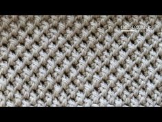 close up view of the crochet stitch