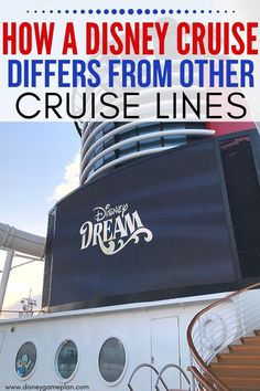 the disney cruise ship with text overlay that reads how a disney cruise offers from other cruise lines