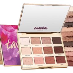 Get Your Shadow Skills Bloomin' With This Easy-To-Use Cult-Favorite Eyeshadow Palette With 12 Brightening Matte & Microshimmer Shades That Will Become Your Everyday Essentials. What It Does Warm-Toned Mix Of Lid, Crease & Liner Shades Arranged In Rows For Three Easy Looks Infused With Amazonian Clay For Smooth Blending Without Chalkiness Always Formulated Without: Parabens Mineral Oil Phthalates Triclosan Sodium Lauryl Sulfate Gluten Only Opened To Take Pics. Tarte In Bloom, Tartelette In Bloom Palette, Clay Palette, Vegan Makeup Brands, Cruelty Free Makeup Brands, Tartelette In Bloom, Diy Dry Shampoo, Tarte Cosmetics, Purple Shampoo