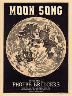 an advertisement for the moon song, featuring flowers and plants in the shape of a planet