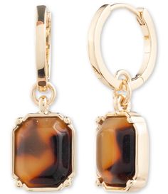 From Lauren Ralph Lauren&#x2C; the Gold Tone Tortoise Hoop Drop Earrings feature:Drop earringsGold-tone hardwarePost closureApprox. 0.42" LImported. Ralph Lauren Jewelry, Hoop Drop Earrings, Earrings Making, Ralph Lauren Style, Lauren Brown, Jelly Shoes, Wedding Watch, Accessories Jewelry Earrings, Gold Drop Earrings