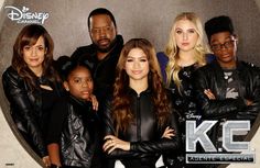 the cast of disney channel's k c is posing for a group photo together