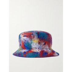 ZEGNA and The Elder Statesman's colourful capsule is backed by their shared commitment to craftsmanship and quality materials. This bucket hat has been made in Italy from layers of wool-felt in an abstract pattern that gives it a fun, psychedelic appearance. Multicolor Short Brim Bucket Hat, Bucket Hat For Men, Elder Statesman, Mens Bucket Hats, Hat For Men, Mr Porter, Abstract Pattern, Wool Felt, Hats For Men