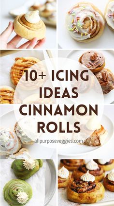 the top ten icing ideas for cinnamon rolls