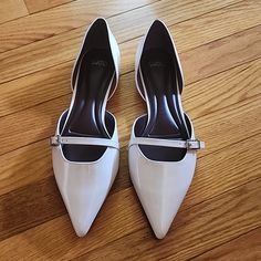 Nwot Anthropologie Sarto Holly By Franco Sarto White Patent Leather Mary Jane Pointy Toes Flat Shoes, No Flaws To Mention Pointy Toe Flats, Franco Sarto Shoes, Leather Mary Janes, Shoes Color, Franco Sarto, Flat Shoes, Patent Leather, Shoes Flats, Anthropologie