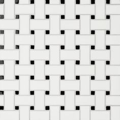 a black and white tile pattern with squares