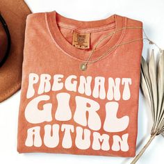 Pregnant Girl Autumn Shirt Comfort Colors Pregnancy T-shirt Gift for Expecting Fall Maternity Shirt Fall Pregnancy Tshirt Mommy to Be Shirt - Etsy Maternity Cotton T-shirt With Letter Print, Fall Maternity Shirts, Fall Pregnancy Shirts, Cotton Maternity T-shirt With Crew Neck, Maternity Crew Neck T-shirt With Letter Print, Maternity Cotton T-shirt With Graphic Print, Cotton Maternity T-shirt With Short Sleeves, Cotton Crew Neck Maternity T-shirt, Maternity Wear Graphic Print Crew Neck T-shirt