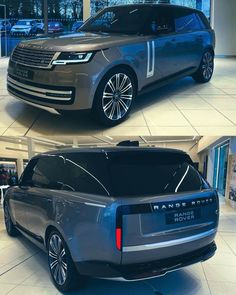 two different views of the new range rover