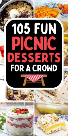 quick easy desserts for bbq Easy Picnic Desserts For A Crowd, Summer Picnic Food Ideas Desserts, Desserts To Take To A Picnic, Best Picnic Desserts, Dessert For Picnic Summer, Summer Deserts Easy Simple, Barbecue Desserts Ideas, Summer Party Desserts For A Crowd, Easy Potluck Desserts Simple