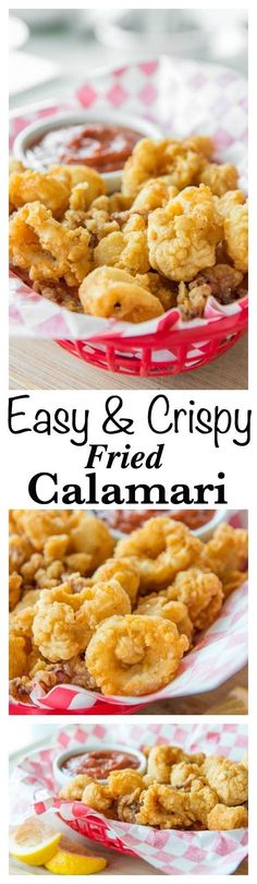 fried calamari is an easy and delicious appetizer