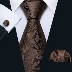 Brand: Barry Wang Material: 100% Silk What You Get: Same design Tie, Pocket Square &... Mens Wedding Ties, Suit Man, Men Party, Man Party, Fashion Suits