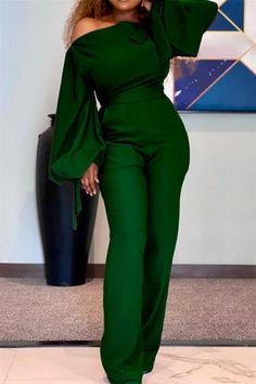 JUMPSUITS Looks Kate Middleton, Womens Jumpsuits Casual, Bandage Jumpsuits, Green Jumpsuit, Long Sleeve Jumpsuit, Casual Jumpsuit