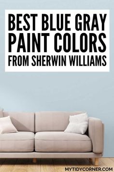 the best blue gray paint colors from sherylin williams wall decal in a living room