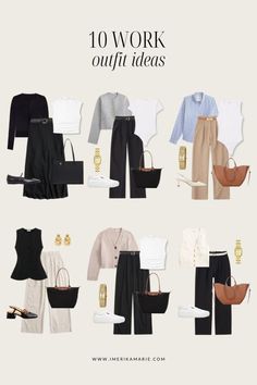 Cute Office Looks Business Casual, Cute And Casual Work Outfits, Capsule Work Outfits, Casual Chic Work Outfit Office Wear, Tank Top Business Casual Work Outfits, Fall Transition Outfits Work, Summertime Business Casual Outfits, Neutral Work Capsule Wardrobe, Los Angeles Work Outfit