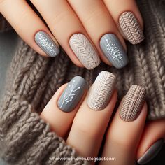 Sweater Nails Designs for Short Nails Top Coat Nail Polish, Fancy Nails Designs, Dotting Tool, Cozy Aesthetic, Short Nail Designs, Nail Art Brushes, Acrylic Nail Art