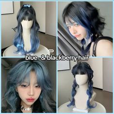 Fairycore Hair Color, Dyed Hair Patterns, Kpop Hair Dye, No Bleach Hair Color, Hair Colours Ideas, Hair Dye Styles, Hairstyles For Special Occasions, Hair Colors For Blue Eyes