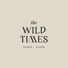 the wild times logo on a white background