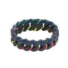 Chain Bracelets - OrientalTrading.com Chain Making, Neon Rainbow, Chain Bracelets, Black Rubber, Chain Bracelet, Rope Bracelet