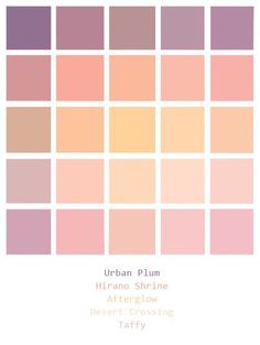 the color scheme for pink and brown