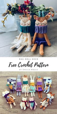 crochet patterns for stuffed animals are featured in the article rac doll deer free crochet pattern