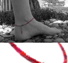 Red orange anklet,red and orange glass beads, stainless steel finishing, steel anklet, glass steel, summer, beach ware . 23 + 3 cm All our jewels are always finished with very durable stainless steel, which means they do not change color and are very strong . Adjustable Red Bracelet For Beach, Bohemian Red Beaded Anklets, Adjustable Red Anklet For Beach, Red Anklet, Adjustable Nickel-free Orange Bracelets, Beach Ware, Red And Orange, Anklet Jewelry, Summer Beach